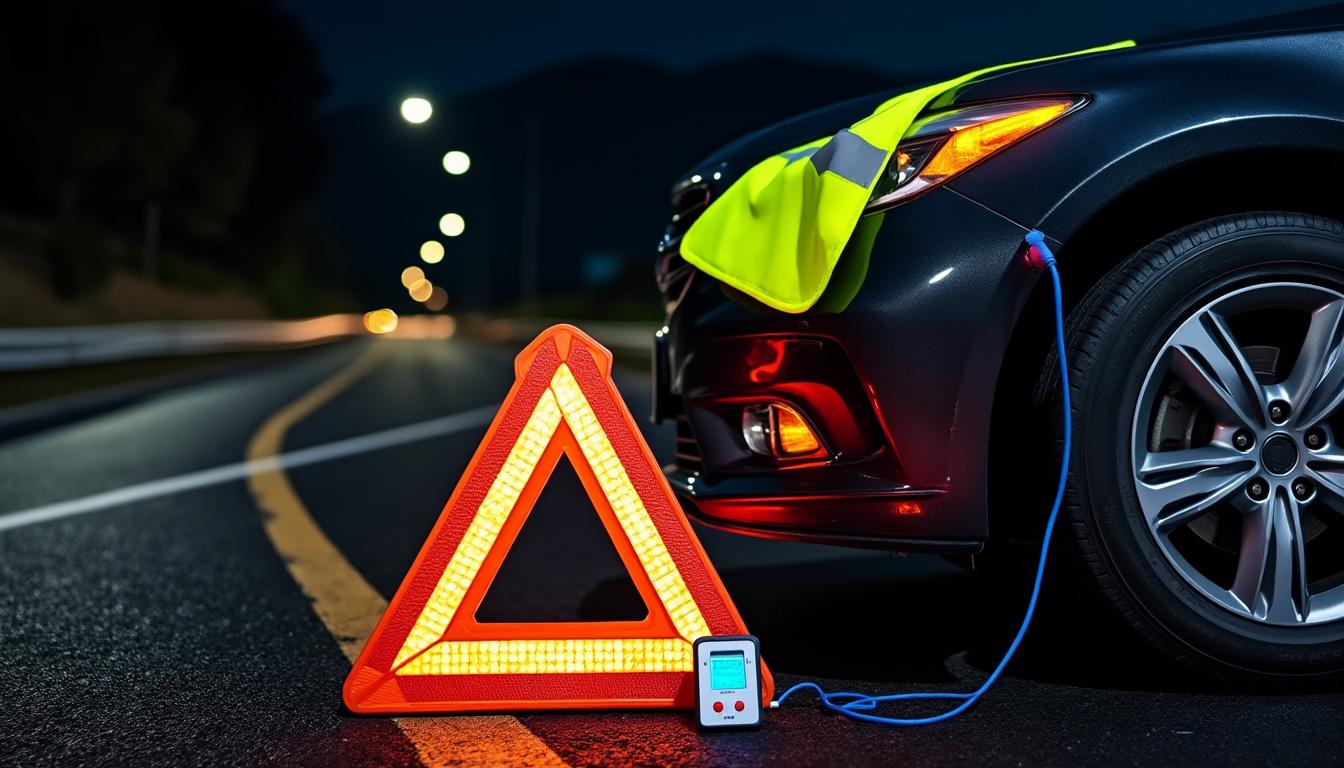 découvrez les équipements obligatoires en voiture : éthylotest, gilet jaune et triangle de signalisation pour votre sécurité et conformité sur la route.