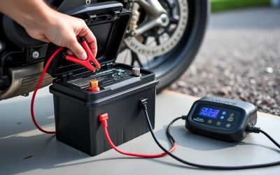 Charger une batterie de moto sans la démonter