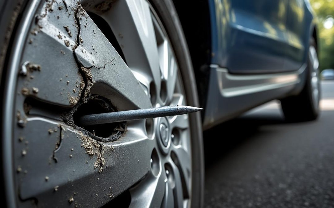 Clou dans le pneu : vandalisme ou simple malchance ?