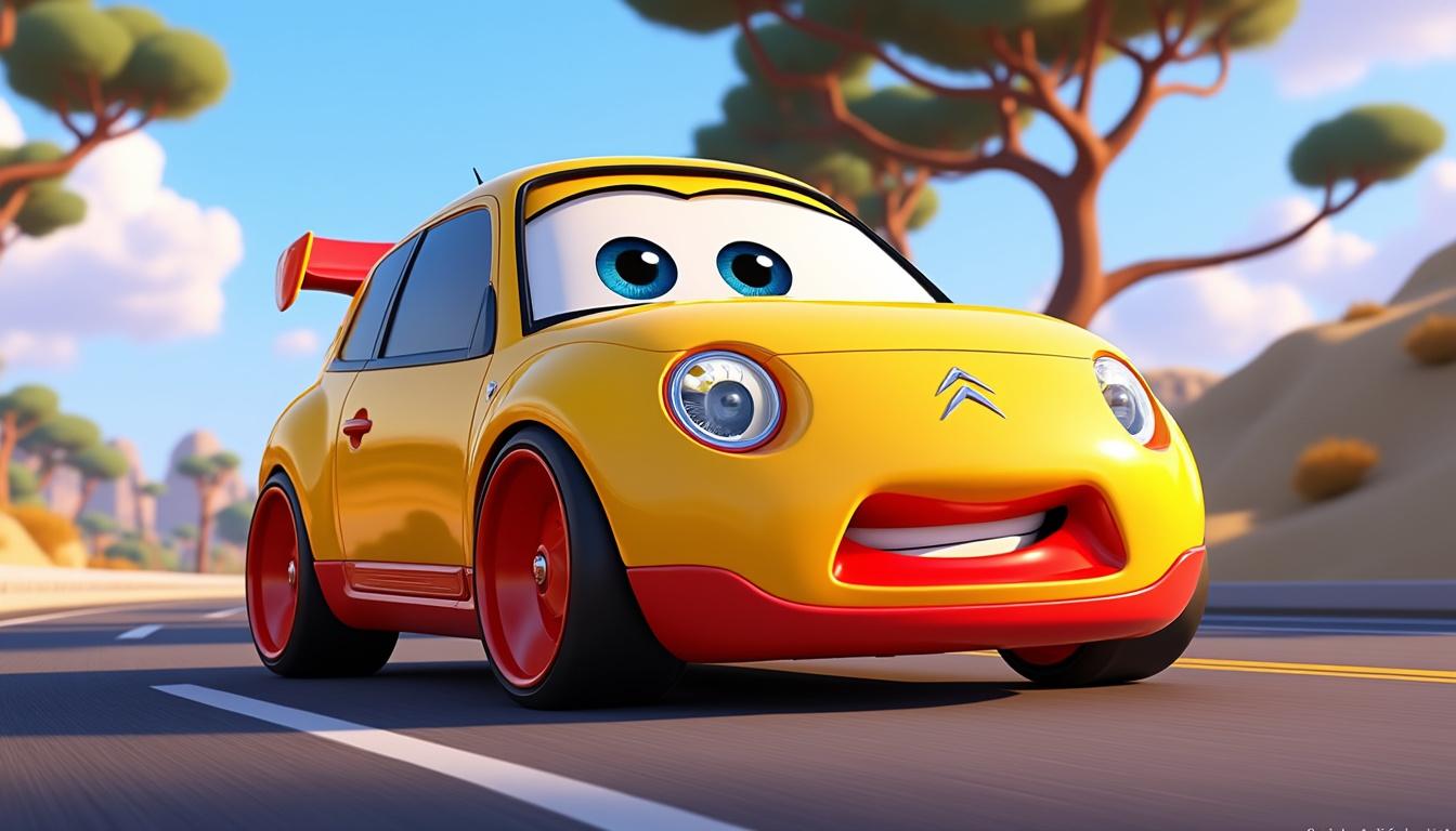 Citroën C2 dans Cars : un clin d’œil du film Pixar 1 découvrez la citroën c2 dans le film pixar cars, un hommage subtil qui ravira les fans de la marque et du dessin animé.